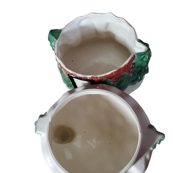 Vintage snowy brick house Christmas cookie jar - Picture 5 of 5